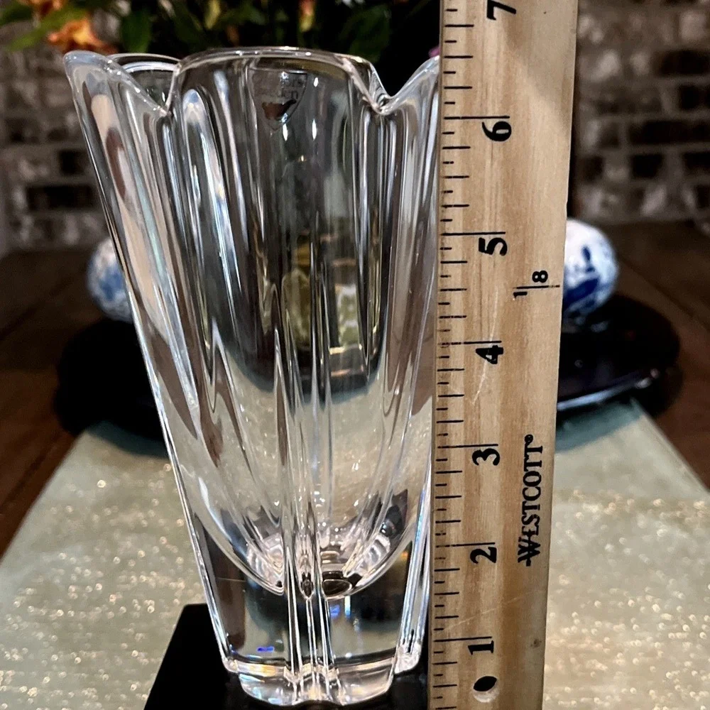 Vintage Orrefors Crystal Tulip Vase 6.5 Inch~Beautiful!